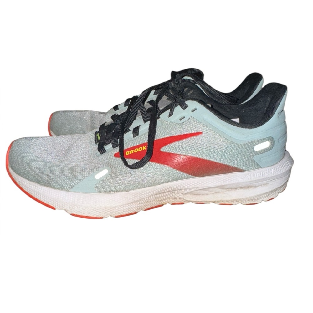 Brooks Launch 9 Women's Light Blue and Red Running Shoes Gym Athletic Fitness